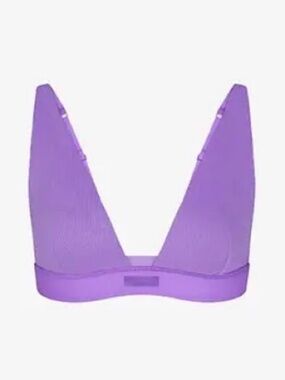 SKIMS 
Ribbed Stretch-Cotton Bralette